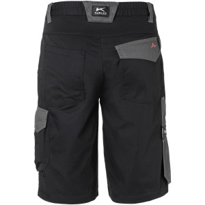 Kübler Pulse Eco Shorts in Schwarz/Anthrazit, Arbeitskleidung mit Cargotaschen und Meterstabtasche.