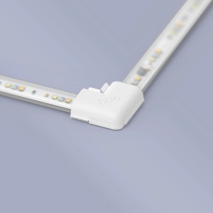 Philips Hue L-Verbinder für LED-Streifen, 4er-Set, weiße Eckverbindung.