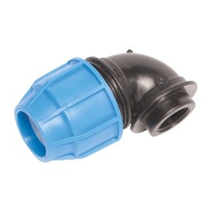 LUX-TOOLS 90°-Winkel für PE-Rohre Ø 32 mm x 24,1 mm (Rp 3/4")