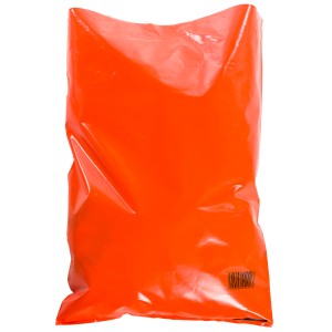 Oranger Bauschuttsack, 40 Liter, für Bauabfälle und Schutt.