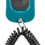 Jollypaw Clicker in Petrol mit Lautstärkeregelung und Handschlaufe für Hunde-Erziehung.