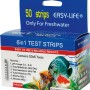 Easy-Life 6in1 Teststreifen, 50 Stück zur Analyse der Wasserqualität im Aquarium.