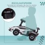 AIYAPLAY Kinderfahrzeug, weiß-grün-schwarz, mit Rücklaufsperre. Robustes Rutschauto aus Kunststoff.