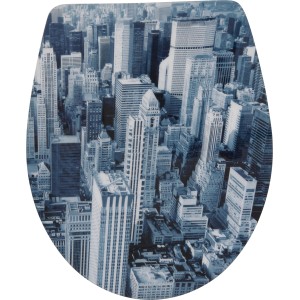 WC-Sitz Kailua Manhattan von baliv mit Absenkautomatik aus Duroplast.