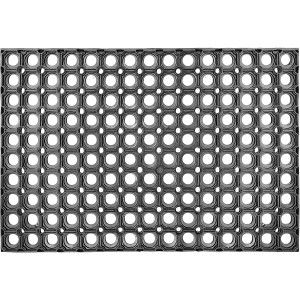 Astra Gummimatte Quadro Light, 80x120 cm, für den Eingangsbereich. Rutschfeste Schmutzmatte mit Löchern.