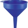 Blauer LUX Trichter, Ø 90 mm, für tropffreies Umfüllen von Flüssigkeiten im Auto.