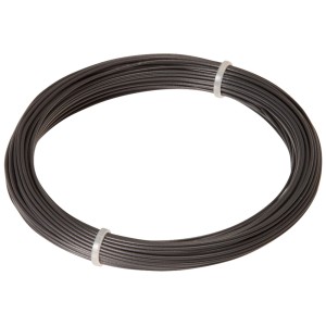 Anthrazitfarbener Conacord Eisendraht, Ø 1,1 mm x 20 m, aufgerollt.