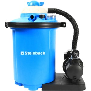 Steinbach Sandfilteranlage Speed Clean Comfort 75 für Pools bis 40 m³ mit Pumpe und Schlauch.