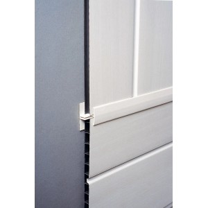 Grosfillex Verbindungsprofil, klippbar, weiß, für Paneele (8-10mm).