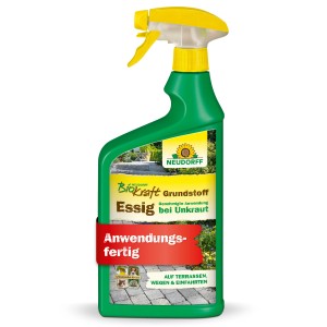 Neudorff Biokraft Grundstoff Essig AF 1 l, gebrauchsfertiges Pflanzenstärkungsmittel gegen Unkraut.