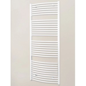 Schulte Design-Heizkörper Europa mit Anschluss von unten 823 W Alpinweiß