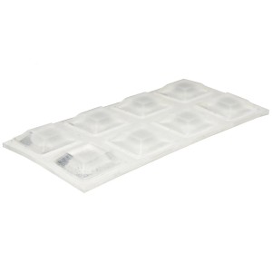 Wagner Elastikpuffer-Set EH3113 Transparent 13 mm x 13 mm x 3 mm 16-tlg.