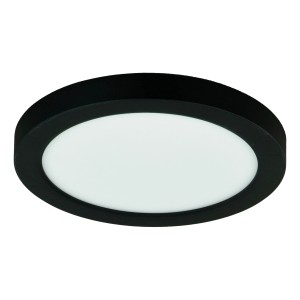 Schwarzes E2 Elektro LED-Panel Space, 12W, CCT, für Deckenleuchten.