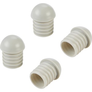 Fußkappen für Gartenstuhl Tillatoba, 4er Set aus Kunststoff.