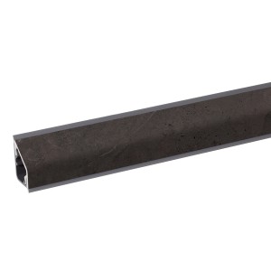 Kaindl Wandanschlussprofil in Schiefer Vulcano Optik, 63,5 cm lang, für Arbeitsplatten.