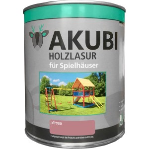 Dose Karibu Holzlasur Altrosa, geeignet für Kinderspielgeräte und Gartenhäuser.