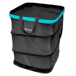 Gardena Gartenabfallsack PopUp, faltbar, 60x46x46 cm, grau. Praktischer Helfer für Gartenabfälle.