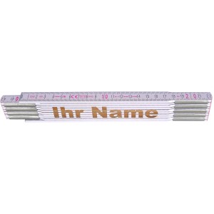 Stabila Zollstock 2m mit Lasergravur "Ihr Name", Messwerkzeug.