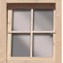 Karibu Dreh/Kippfenster für 28 mm Holz-Gartenhäuser, 69x79 cm.