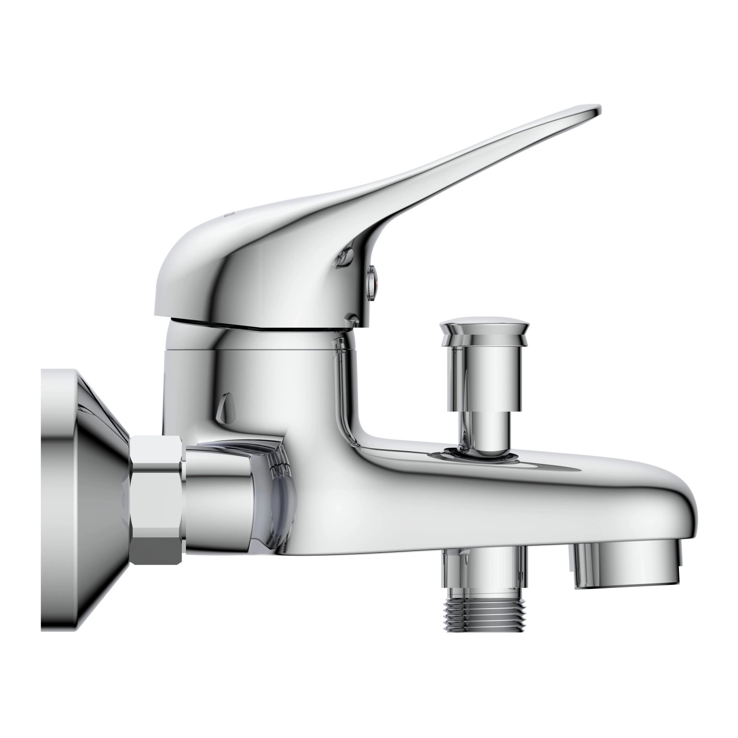 Schütte Wannenarmatur Porto Chrom, elegante Badarmatur für die Wanne.