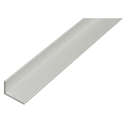 Winkelprofil ungleichschenklig Aluminium 30 mm x 50 mm x 2.000 mm Silber