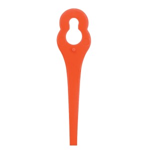 Litheli Nylon-Ersatzmesser, rot-orange, für Akku-Rasentrimmer U20 Handy+ 2.0 Ah SE, 20er Set.