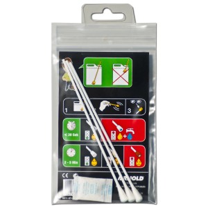 MTD Kraftstoff-Schnelltester 3er-Pack im Klarsichtbeutel, Zubehör für Rasenmäher.