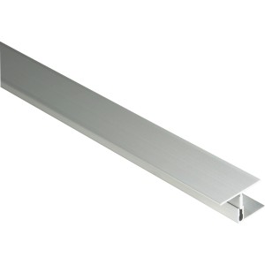 Kovalex Alu-Übergangsprofil für Terrassendielen, 2,2x6x250cm, zur Abdeckung von Bewegungsfugen.