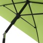 Grüner Siena Garden Marktschirm (140x210 cm) mit Knickfunktion, Ansicht von unten.