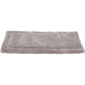 Graue Heim Haustierdecke Flower, 85x63 cm, aus Softfleece. Ideal als Hundedecke oder für Katzen.