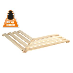 OBI Holz-Eckregalboden, Nadelholz, 36x80cm, für Regale. Belastbar bis 25kg.