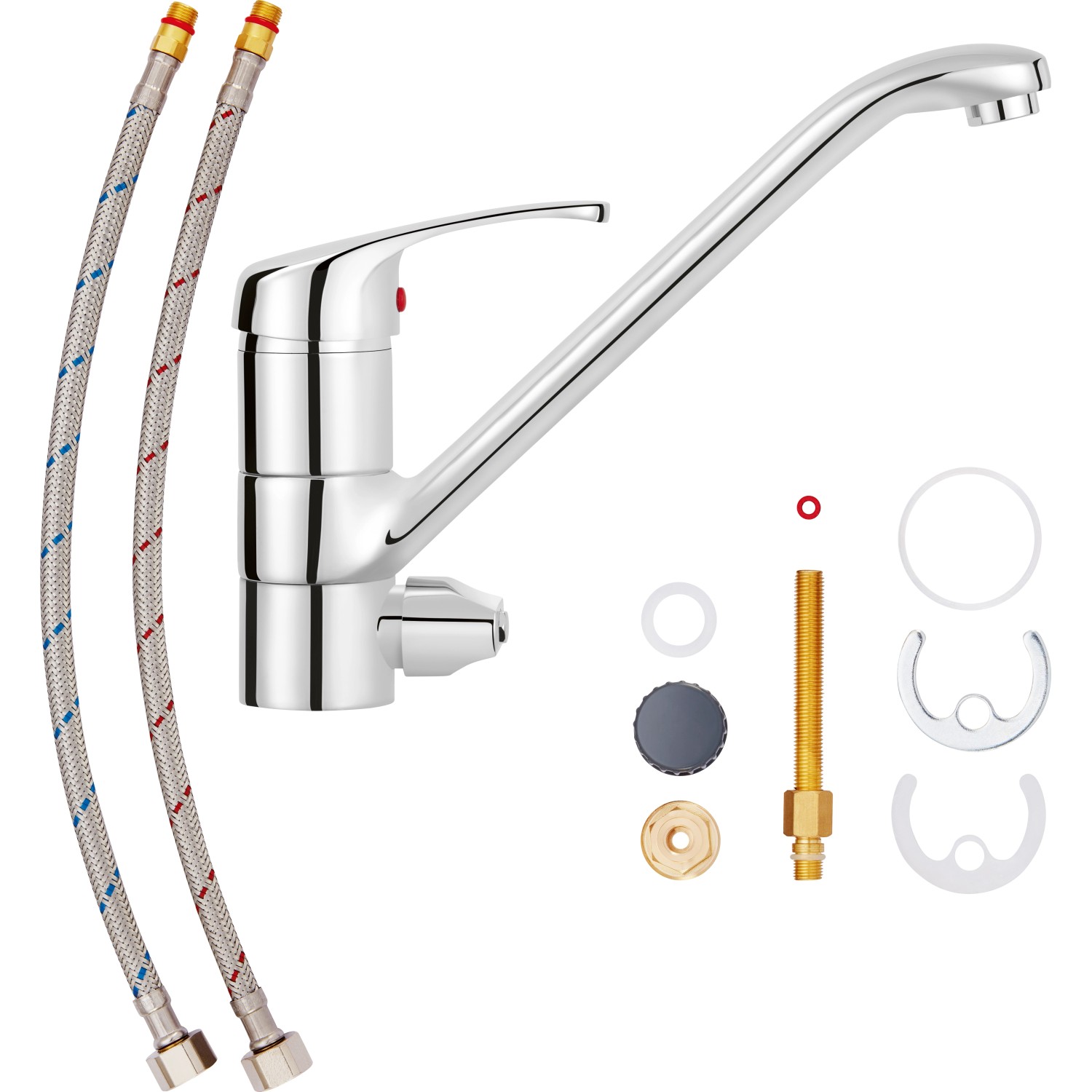 baliv Küchenarmatur KI-5092 Chrom mit Geräteanschluss, inkl. Zubehör.