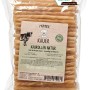 Primox Kaurollen Natur, 100 Stk. Hunde-Snack aus Rinderhaut, gedreht, 7-8 cm. Kausnack für Hunde.