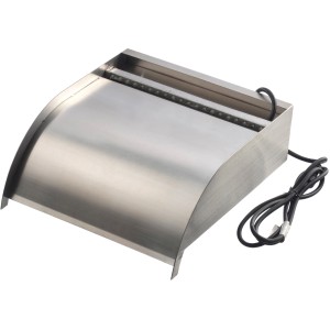 Ubbink Nevada LED Wasserfall aus Edelstahl mit 20 LEDs und Trafo für Teichdeko.