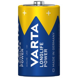 Varta Mono D LR20 Longlife Power Alkali-Mangan Batterie, 1,5V, blau-gelb.