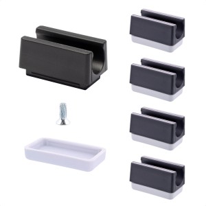 Wagner QuickClick String Hyper EH7703 Gleiter-Set, 4-teilig, grau, für Rohre Ø 11 mm.