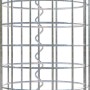 Leere Gabiona Gabionen-Säule, rund, Ø 22 cm x 80 cm, Maschen 5x5 cm, für Einfassungen und Mauersysteme.