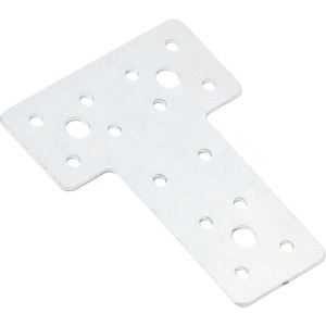 T-Flachverbinder, verzinkt, 80x68x38 mm, für Holzverbindungen im Außenbereich.