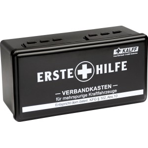 Kfz-Verbandkasten Kalff, Erste Hilfe Set für Auto, kompakt und steril verpackt.