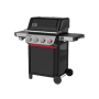 Weber Spirit EX-435 Gasgrill mit 4 Brennern, Sear Zone und Weber Connect. Grillwagen in Schwarz mit Seitenkocher.