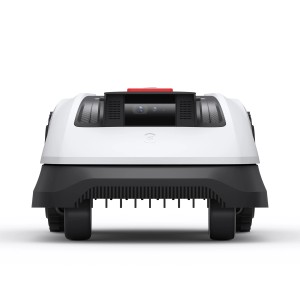 Ecovacs Goat O800 Mähroboter, kabellos, weiße Abdeckung, schwarze Basis, Kamera