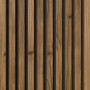 Denpanels Akustikpaneel Nordic Outdoor Design mit Thermoholz und schwarzem Filz.