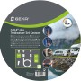 Geka Trinkwasser-Set für Caravan, blau-messingfarben, mit Schlauch und Adaptern.
