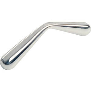 Glänzender, verchromter Möbelgriff 911 aus Metall.