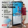 tesa® Insektenschutz-Tür mit Alurahmen in Anthrazit. Fliegengitter für Türen mit Selbstschließmechanismus.