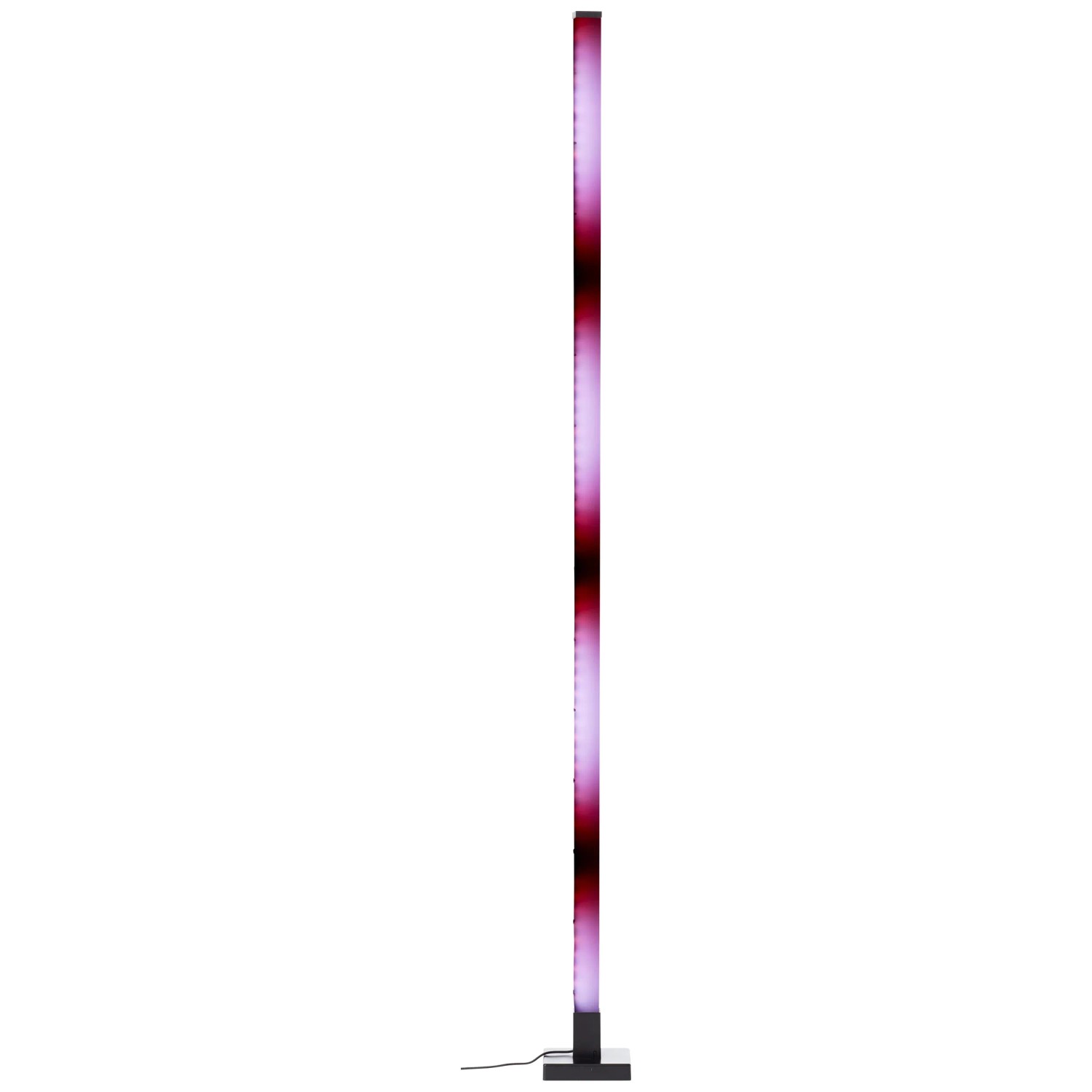 Schwarze LED Design-Stehlampe Neele mit RGB und CCT Funktion, Ø 12,5 cm.