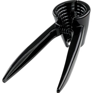 Schwarzer Fackelmann Nussknacker Knax (18,5 cm) aus Aluminium, ein Küchenhelfer zum Öffnen von Nüssen.