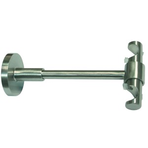 Gardinia Deckenträger Memphis offen Edelstahloptik 13,5 cm