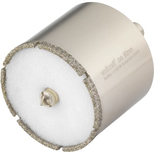 Wolfcraft Diamant-Lochsäge Ceramic, 60 mm, für präzise Bohrungen in Fliesen.