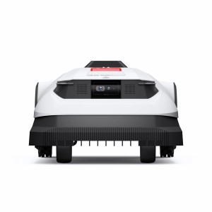 Ecovacs Goat A1600 RTK Mähroboter, kabellos, mit Kamera und Sensoren, Frontansicht.